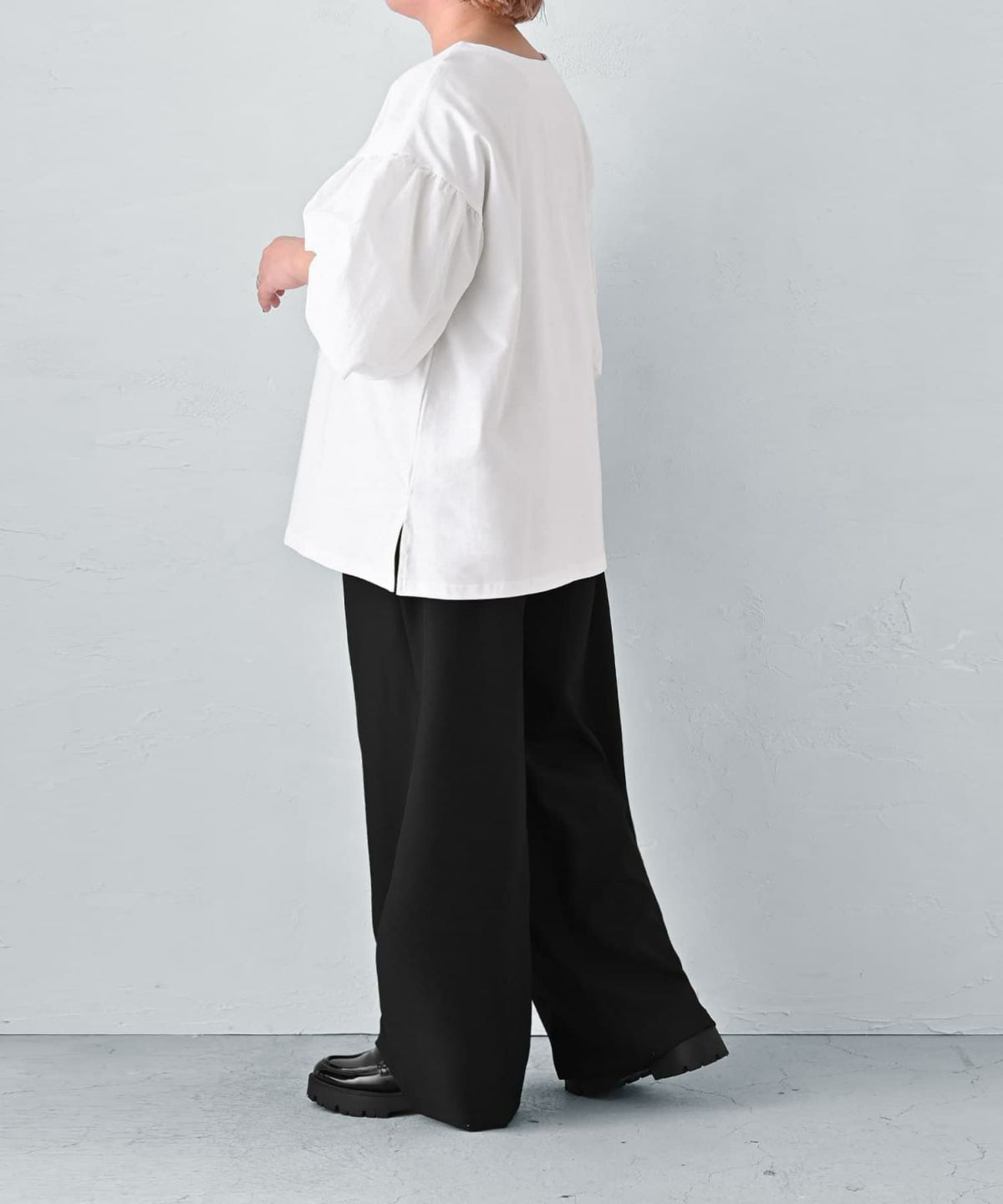 着用イメージ 163cm オフホワイト