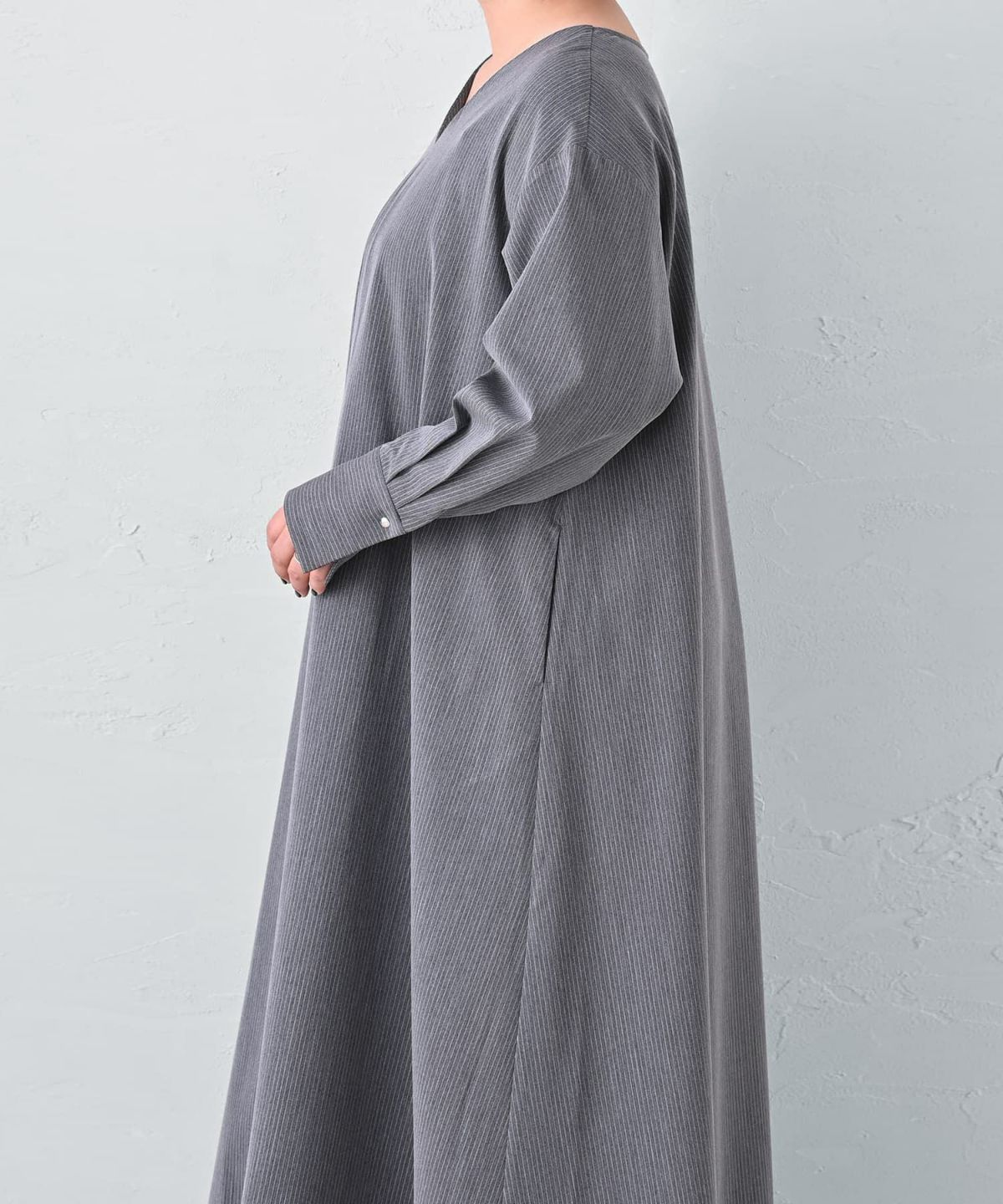 着用イメージ 163cm グレー Regular