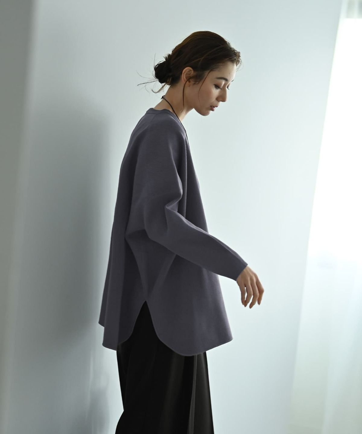 着用イメージ 170cm ブルーグレー