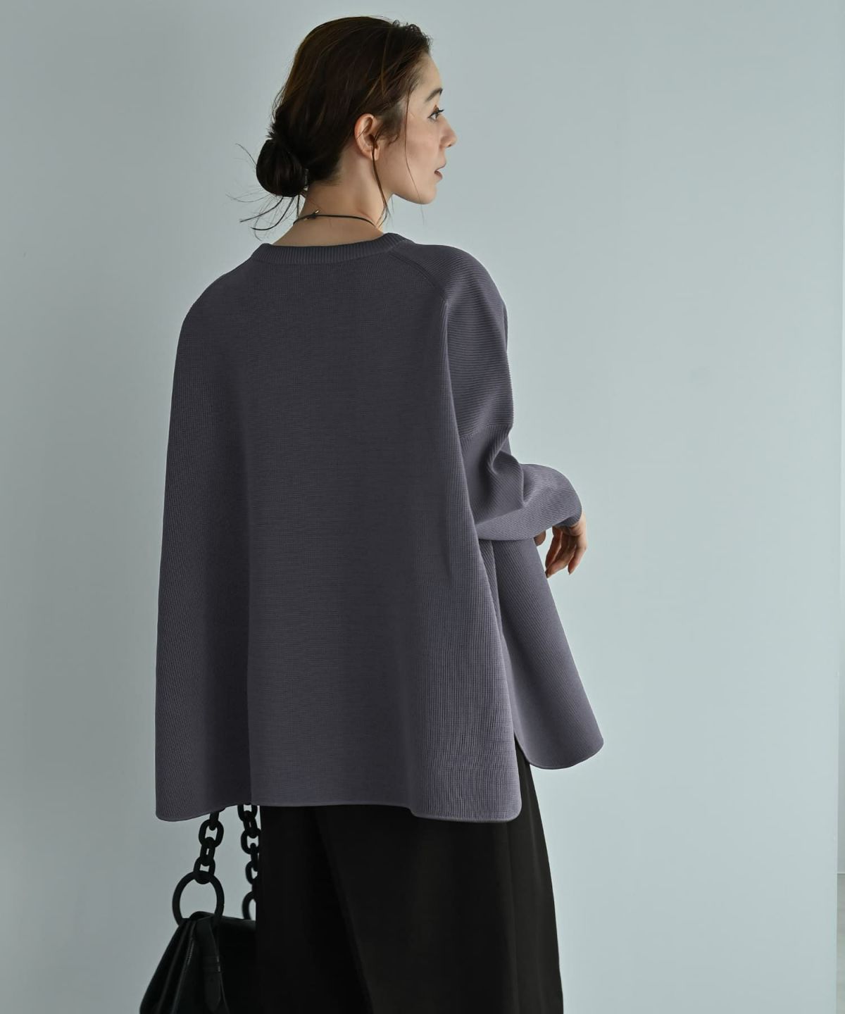 着用イメージ 170cm ブルーグレー