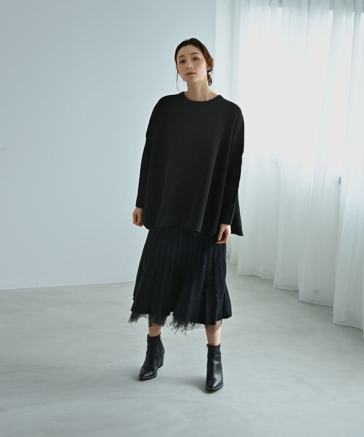 着用イメージ 170cm ブラック