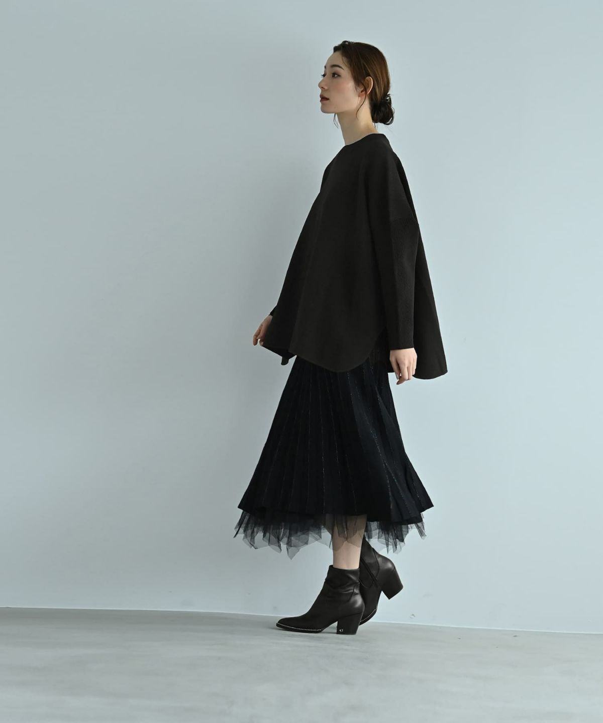 着用イメージ 170cm ブラック