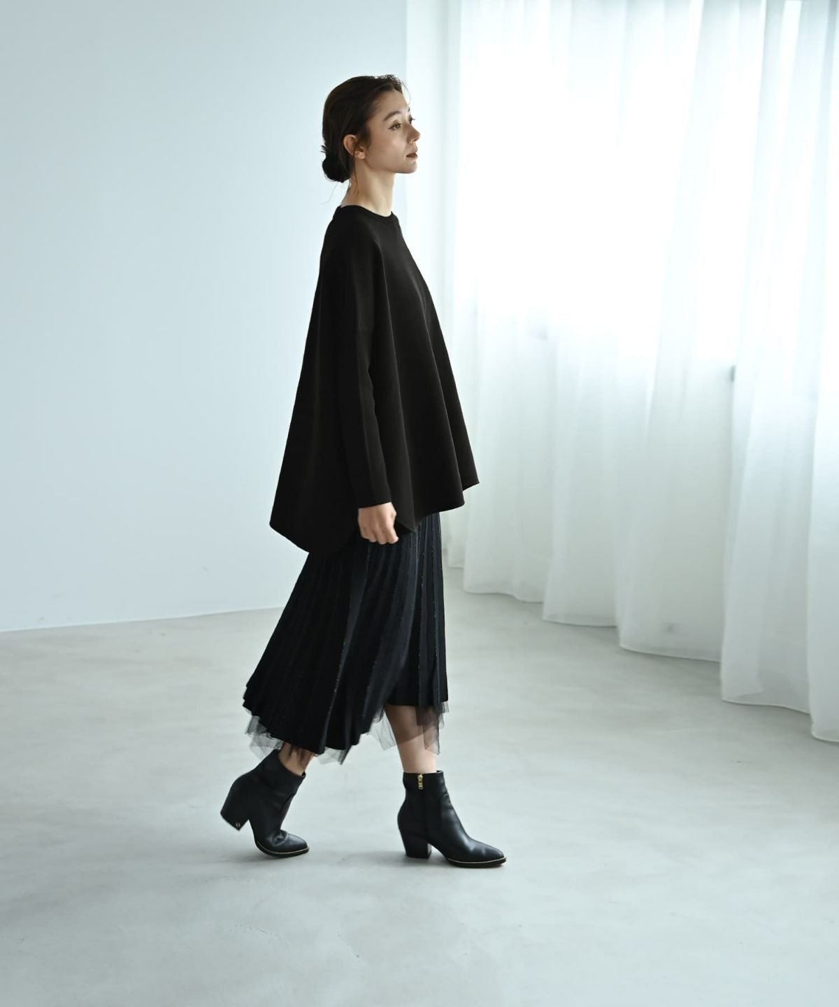 着用イメージ 170cm ブラック