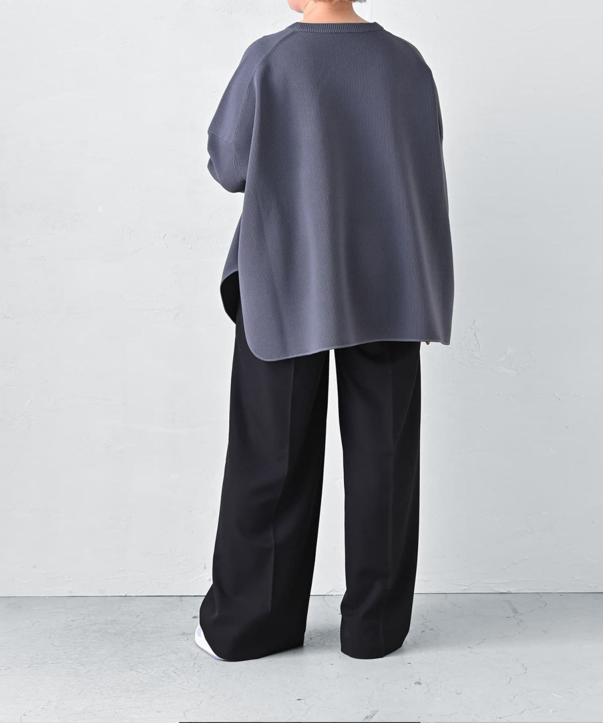 着用イメージ 163cm ブルーグレー