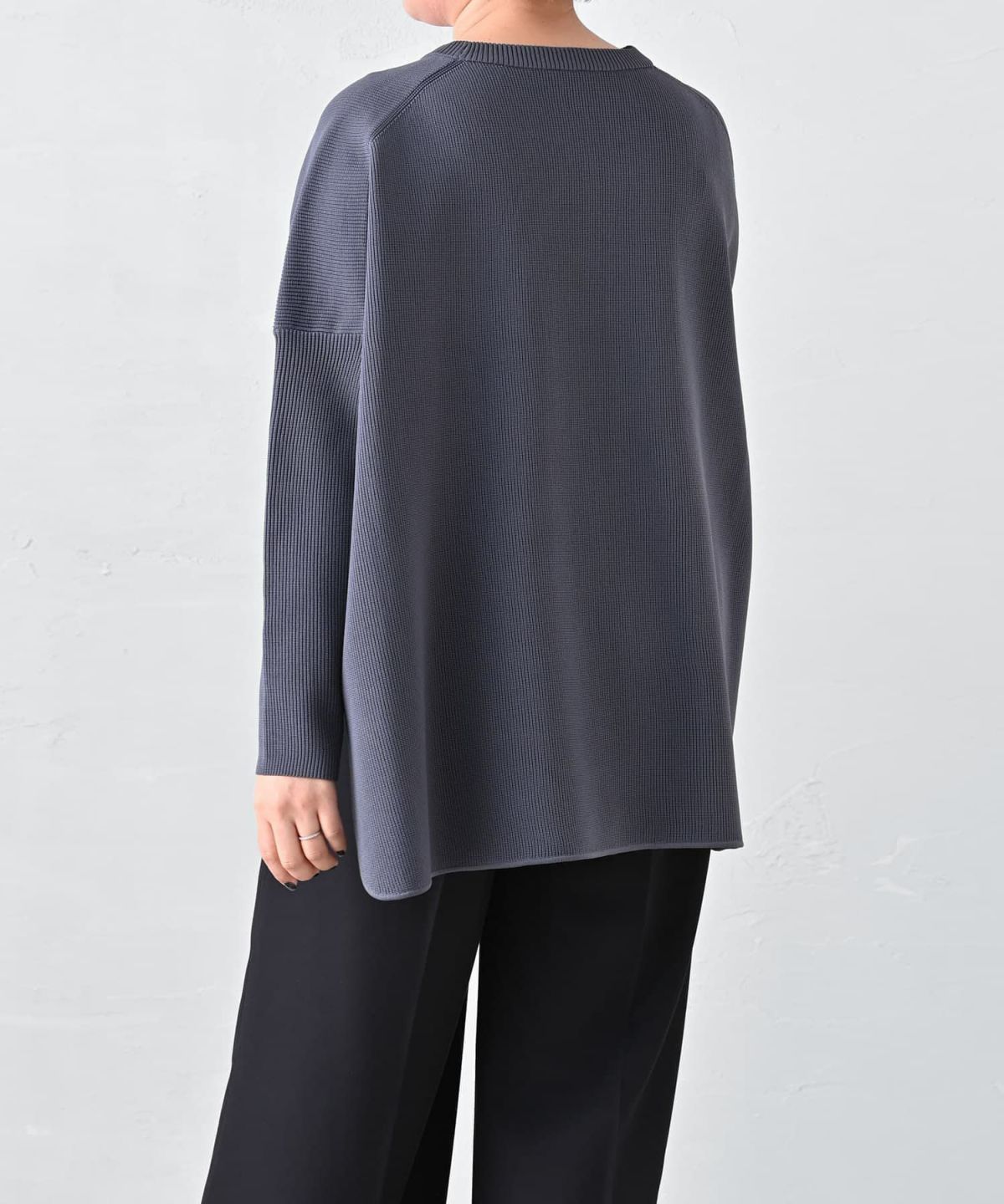 着用イメージ 163cm ブルーグレー