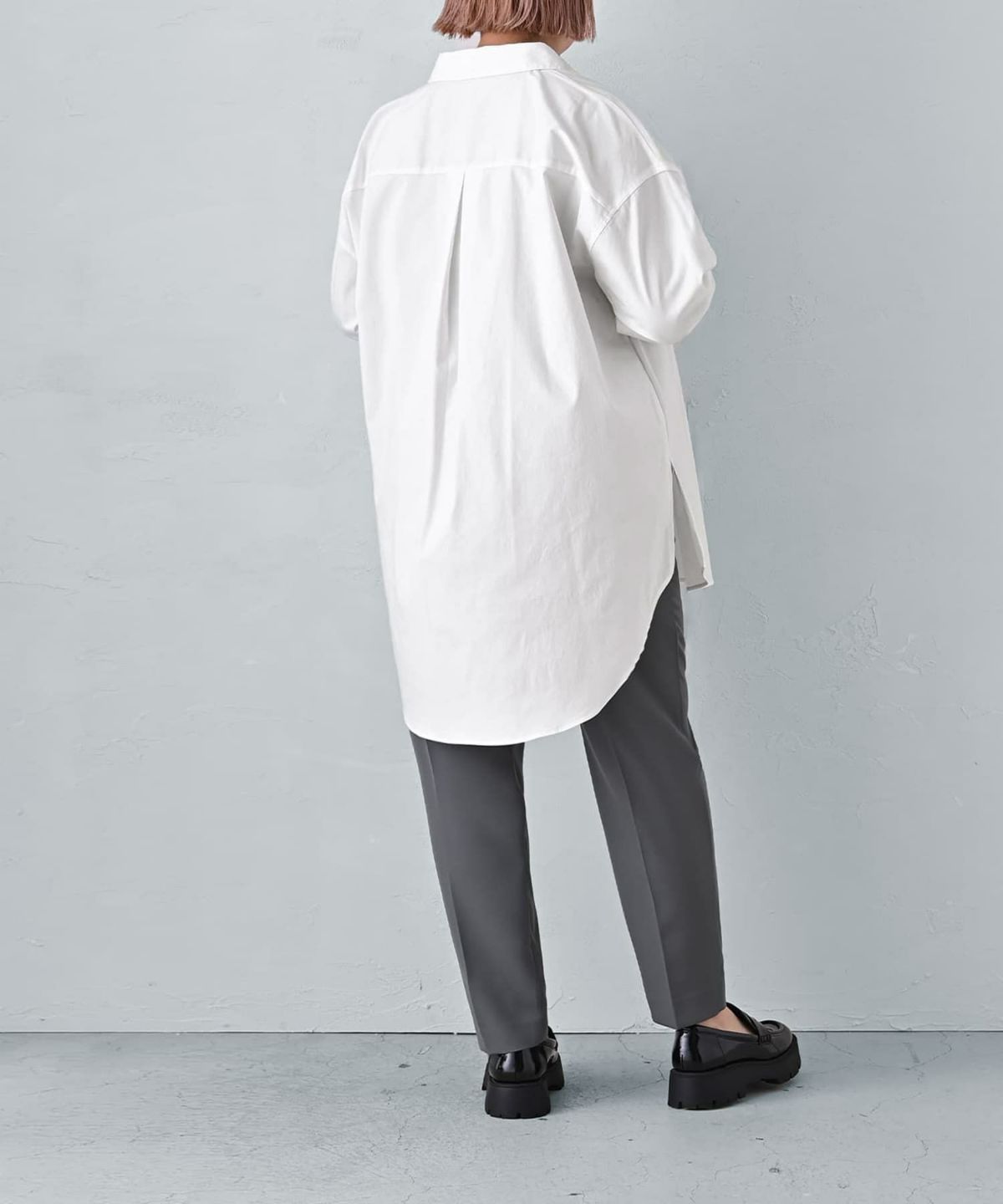 着用イメージ 163cm オフホワイト