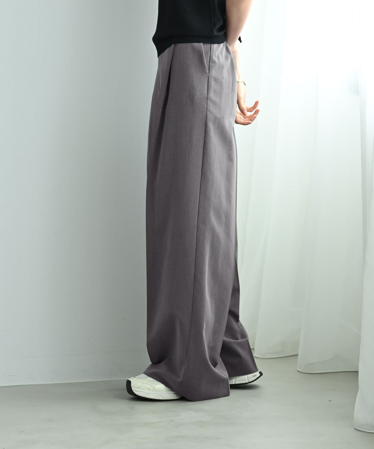 着用イメージ 170cm グレー