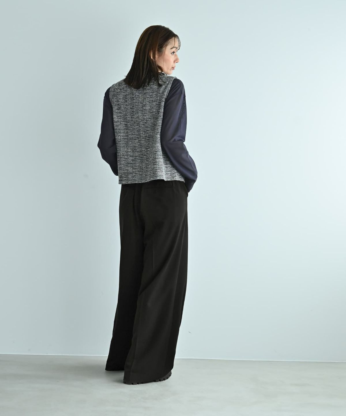 着用イメージ 170cm ブラック