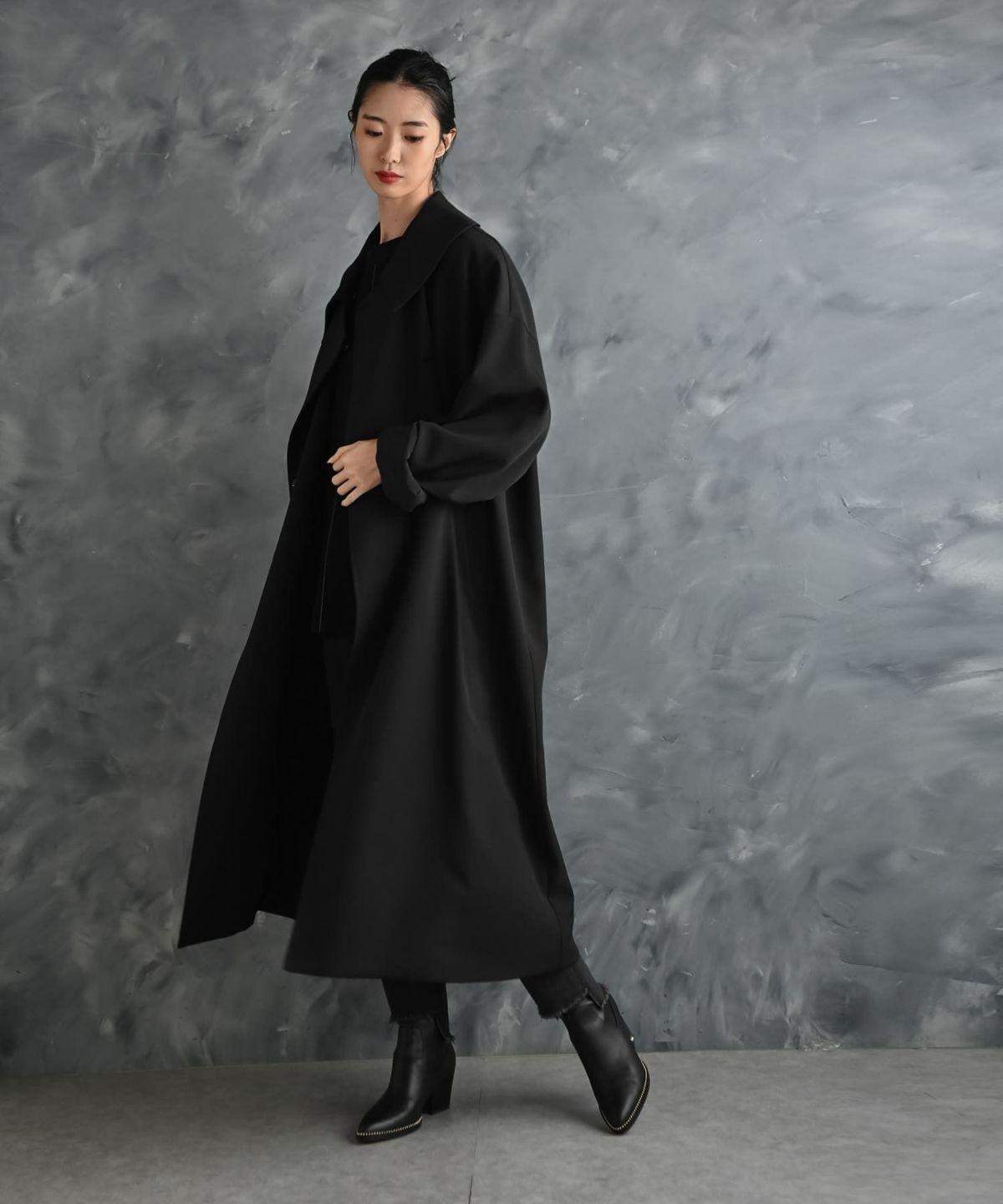着用イメージ 175cm ブラック