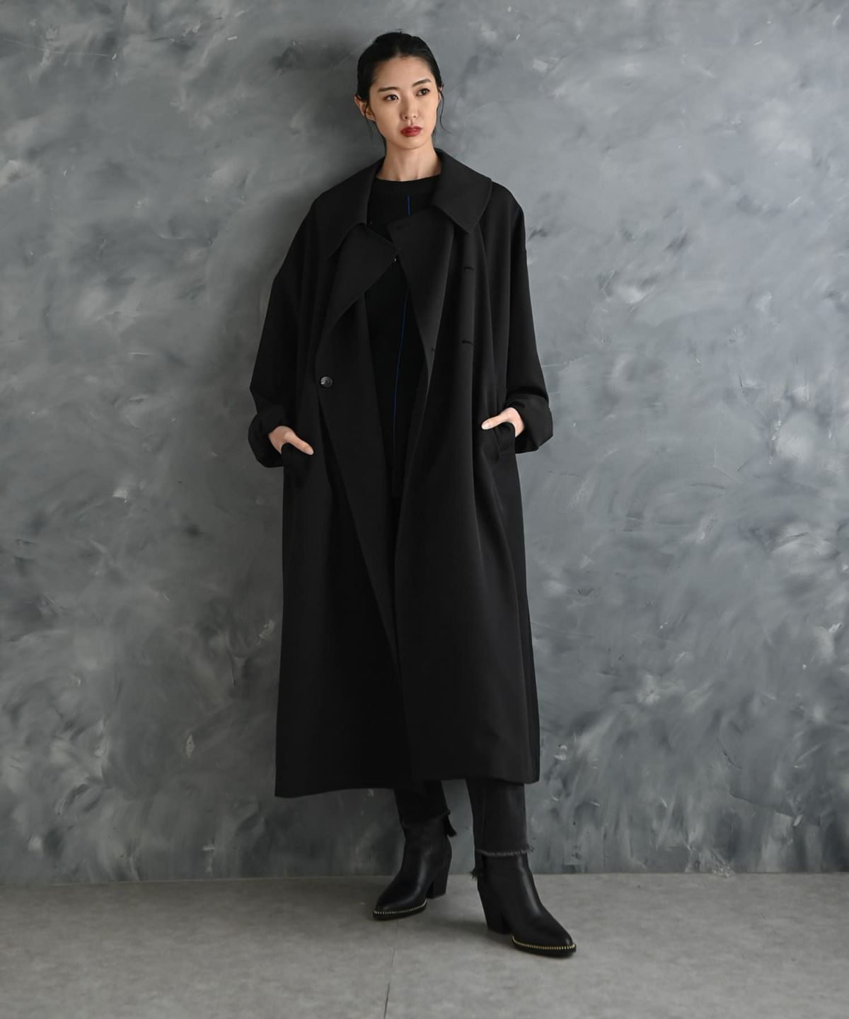 着用イメージ 175cm ブラック