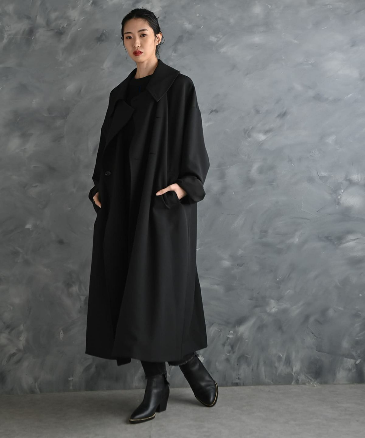 着用イメージ 175cm ブラック