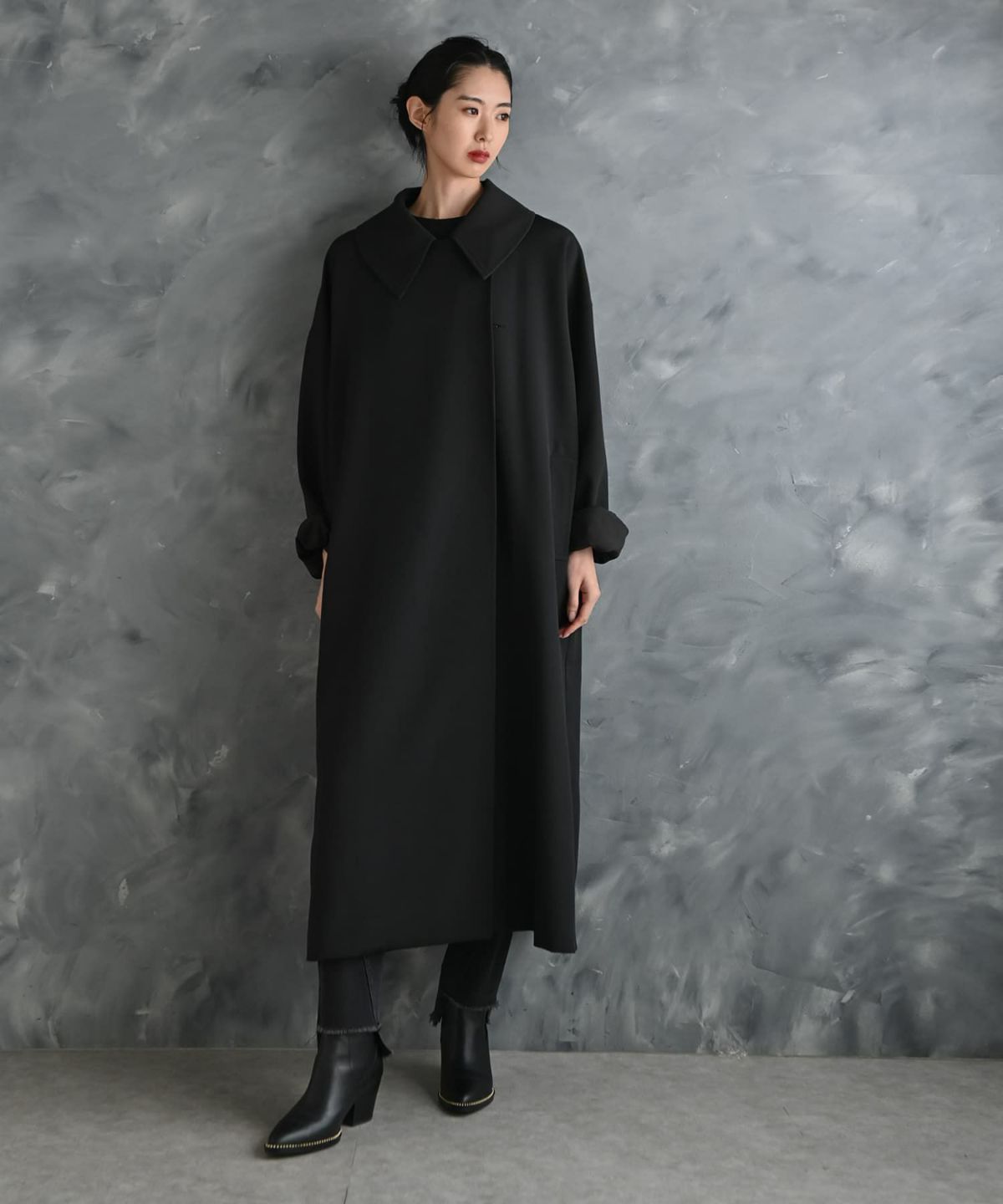 着用イメージ 175cm ブラック