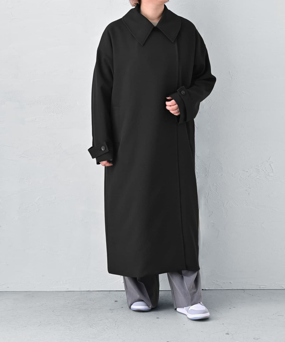 着用イメージ 163cm ブラック