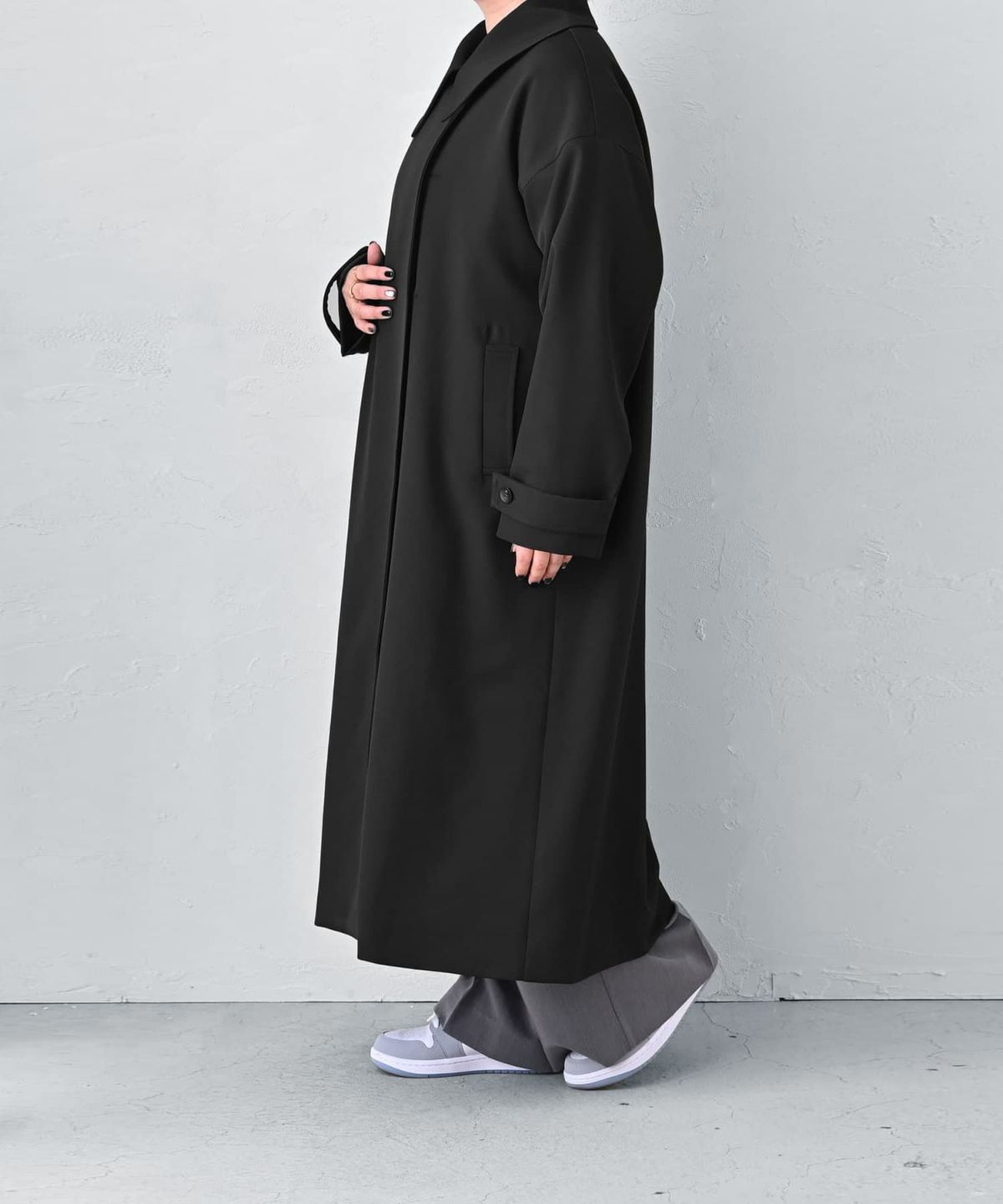 着用イメージ 163cm ブラック