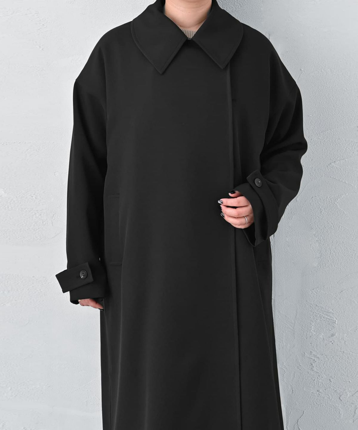 着用イメージ 163cm ブラック