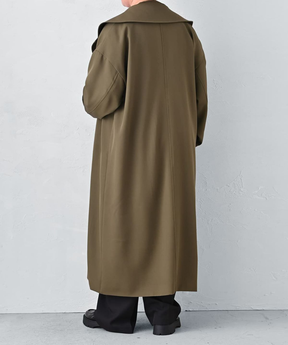 着用イメージ 163cm カーキ