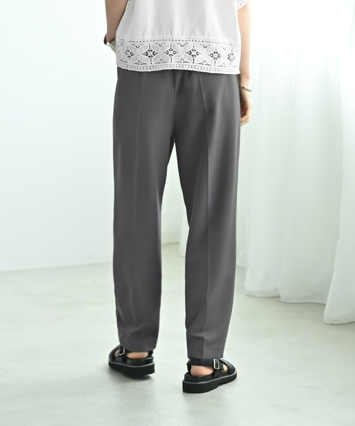 着用イメージ 170cm グレー