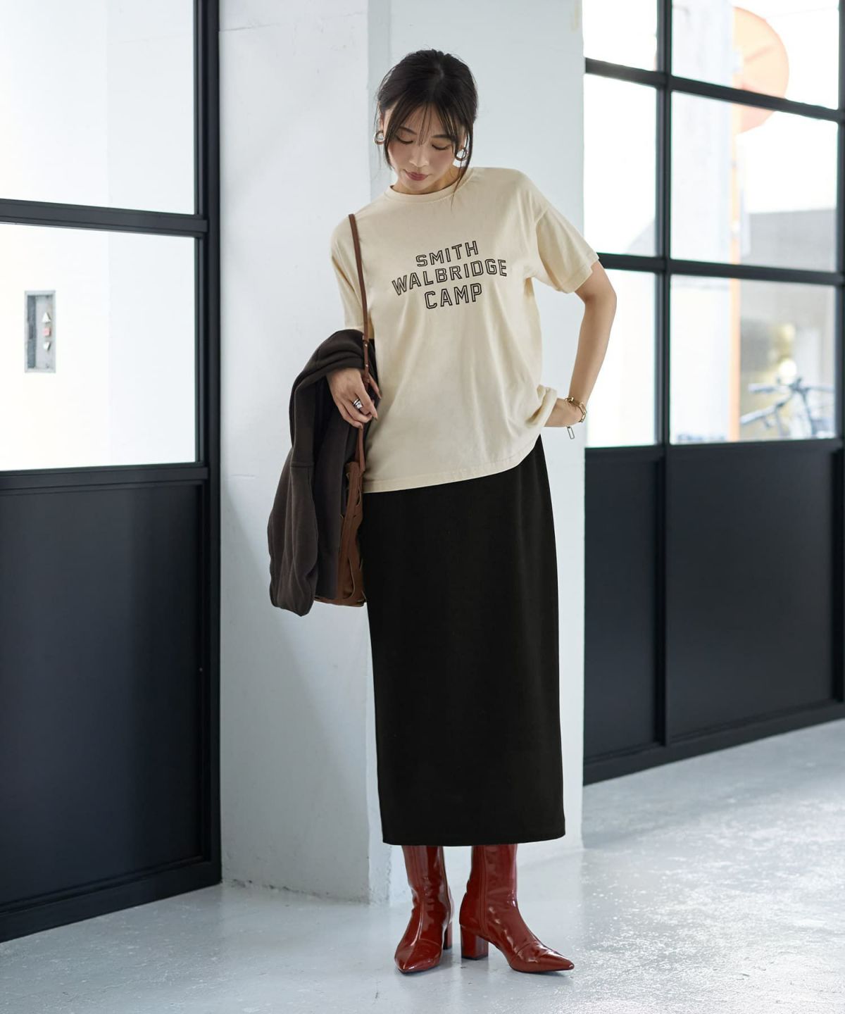 着用イメージ 166cm ブラック 02サイズ