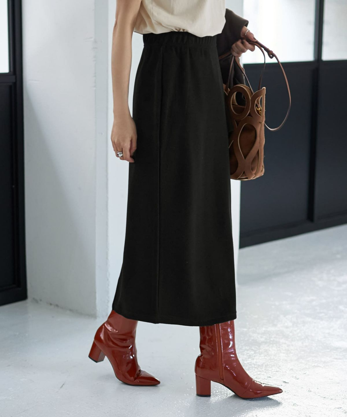 着用イメージ 166cm ブラック 02サイズ