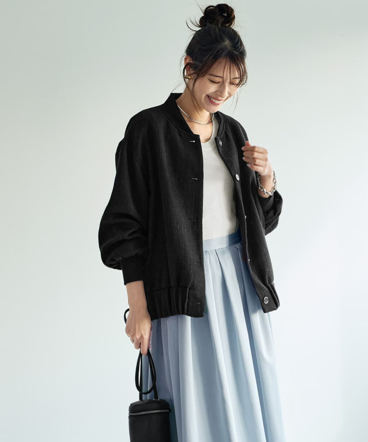 着用イメージ 168cm ブラック