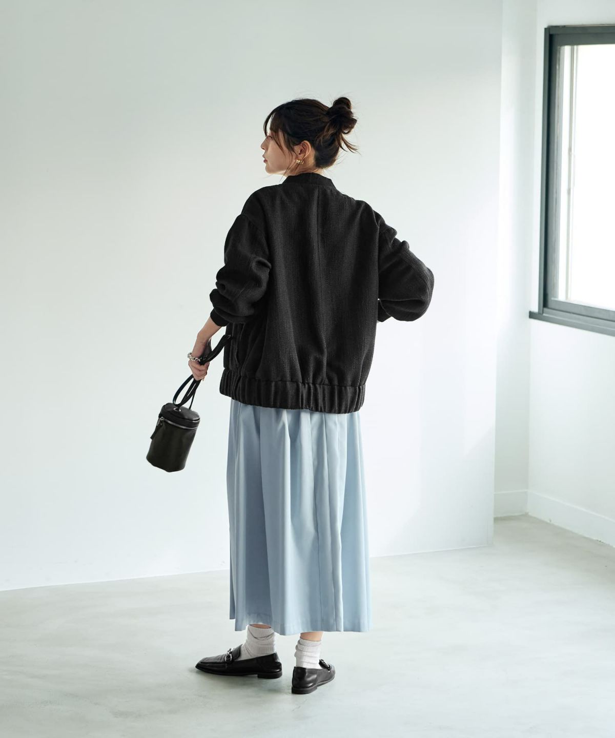 着用イメージ 168cm ブラック