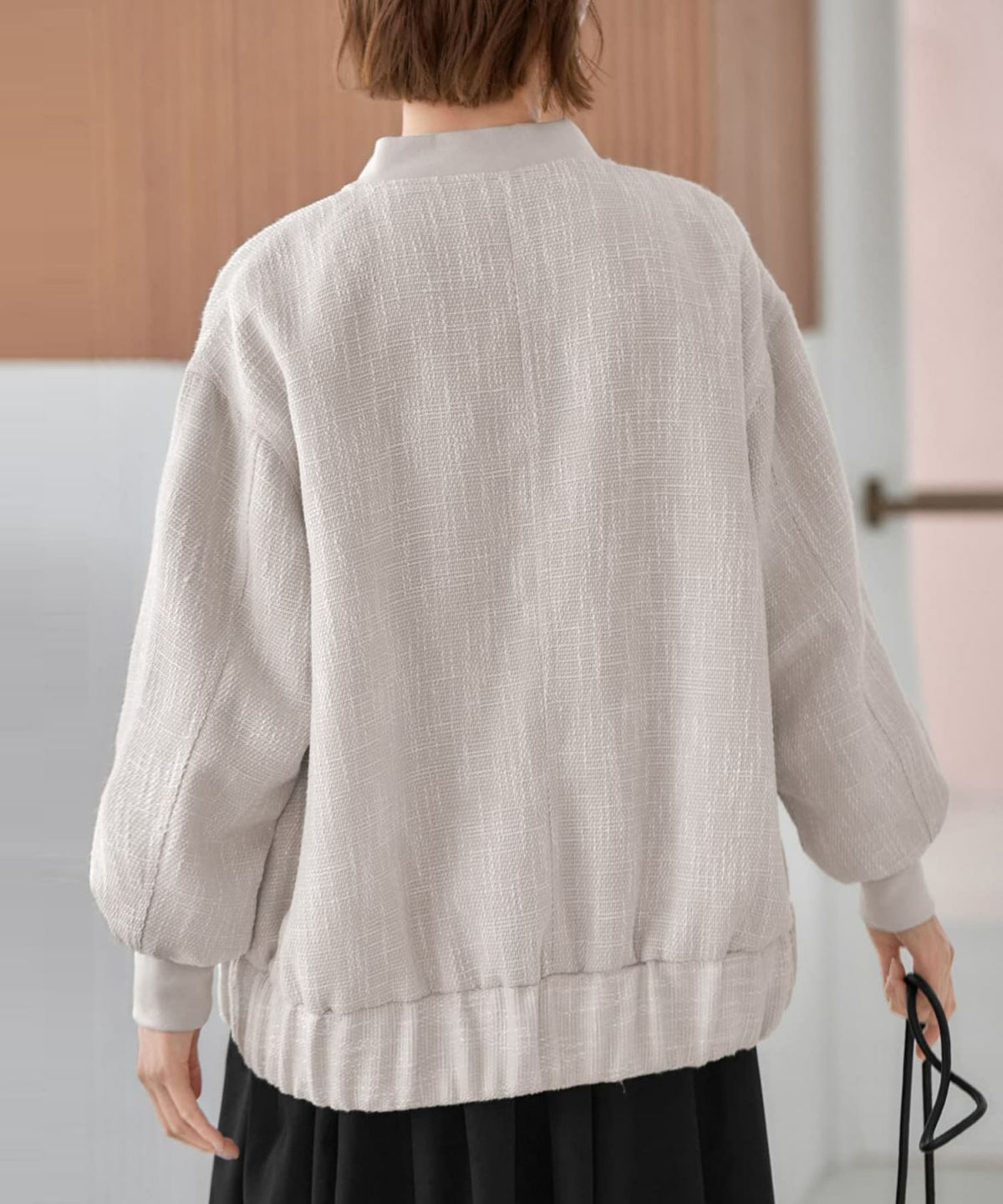 着用イメージ 166cm プラチナミックス