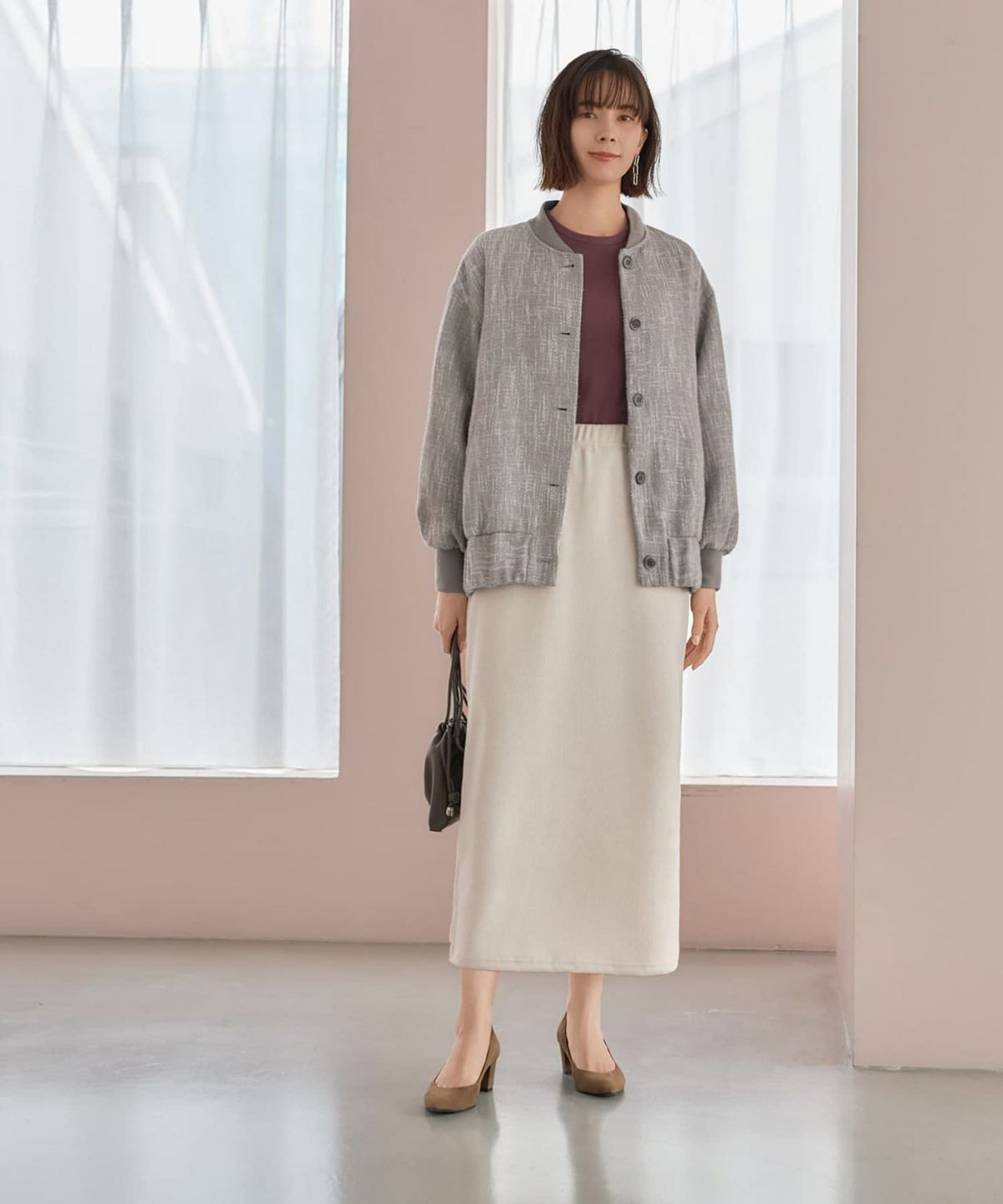 着用イメージ 168cm グレーミックス