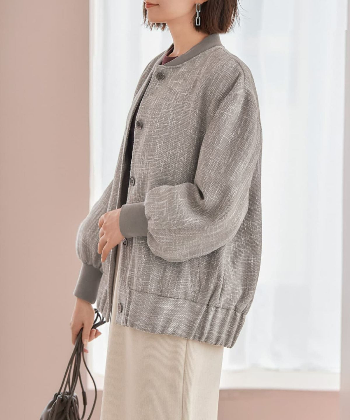 着用イメージ 168cm グレーミックス