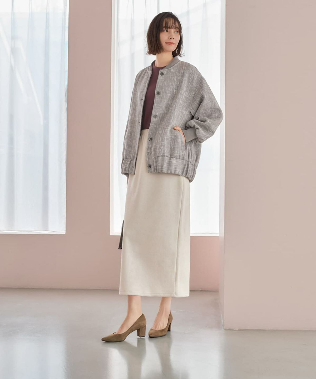 着用イメージ 168cm グレーミックス