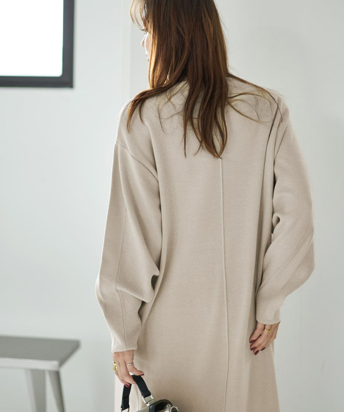 着用イメージ 167cm ライトグレージュ 02サイズ