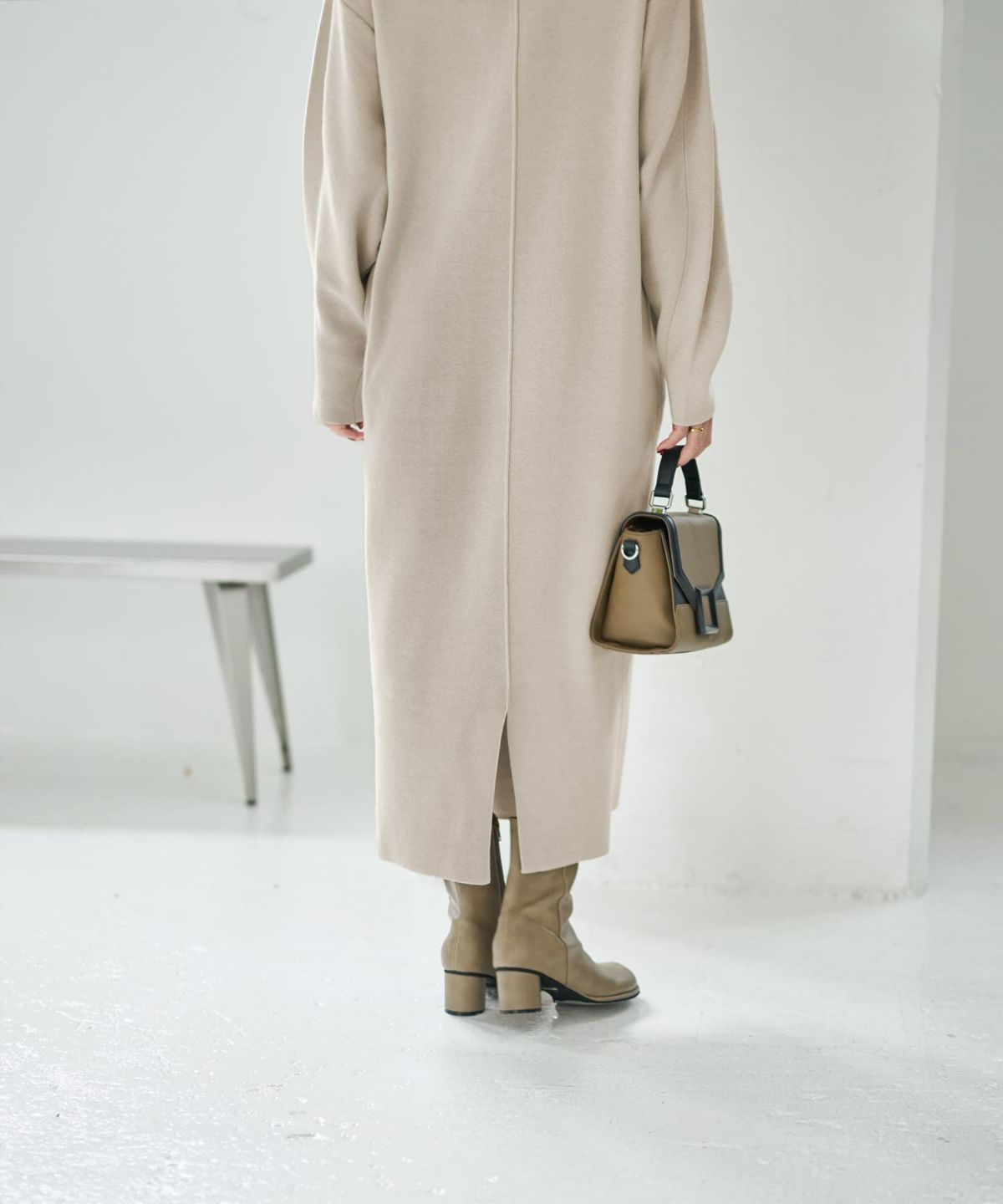 着用イメージ 167cm ライトグレージュ 02サイズ