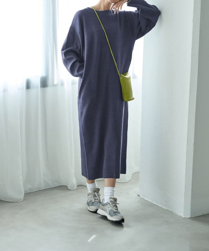 3シーズンコットン混紡◇オーバースリーブワンピース | おしゃれな