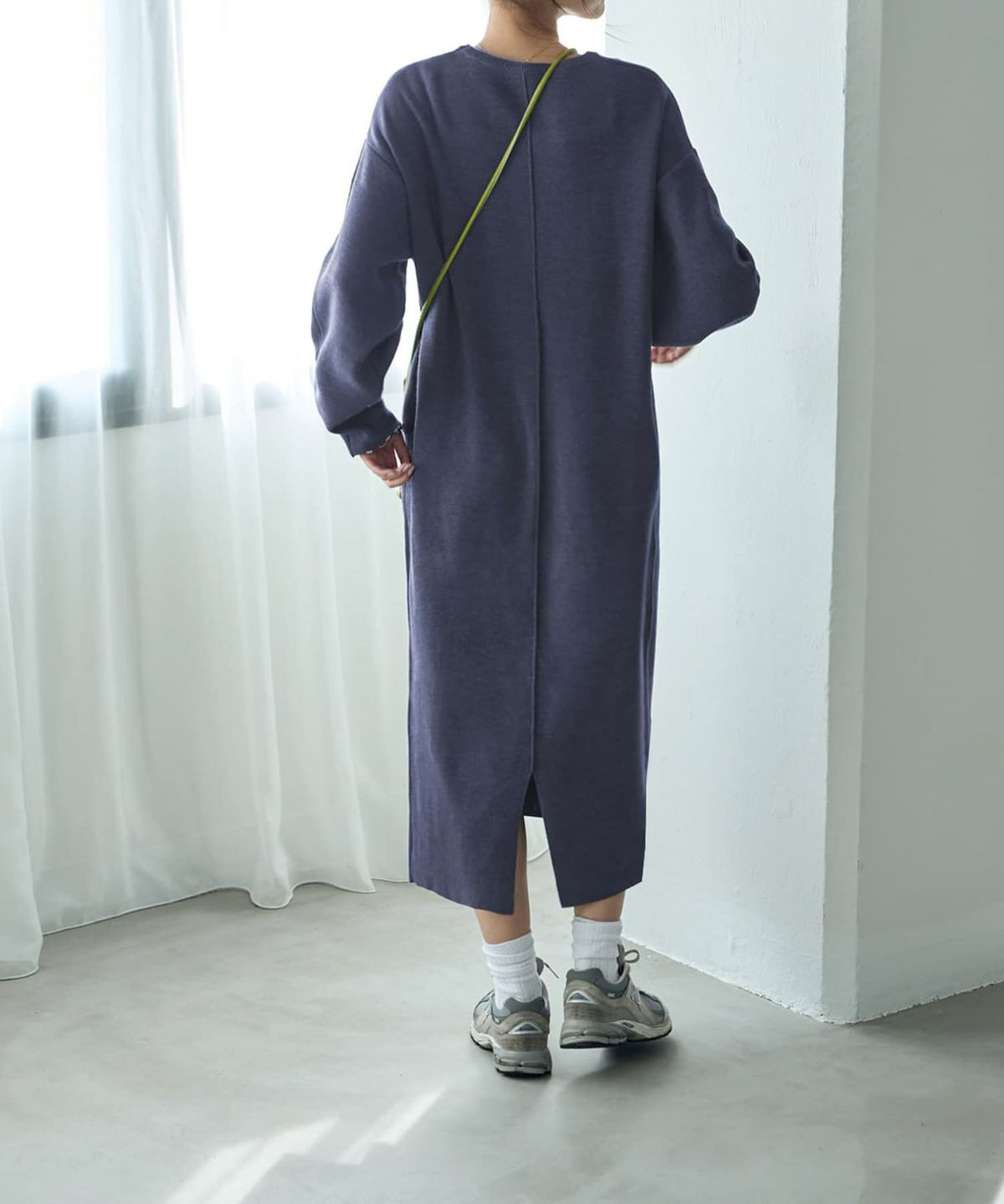 着用イメージ 168cm ニュアンスネイビー 02サイズ