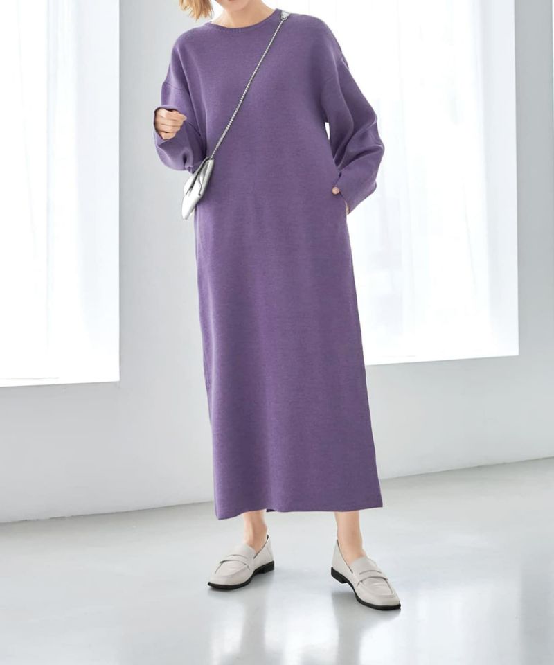 3シーズンコットン混紡◇オーバースリーブワンピース | おしゃれな