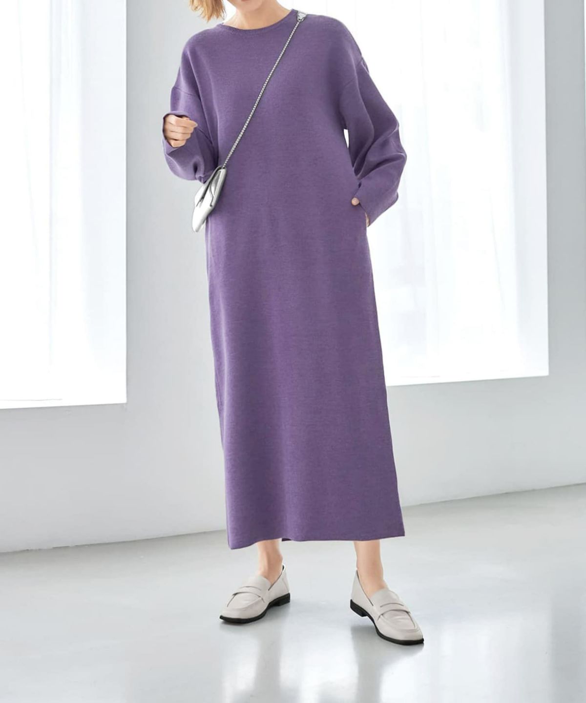 着用イメージ 166cm パープル 02サイズ
