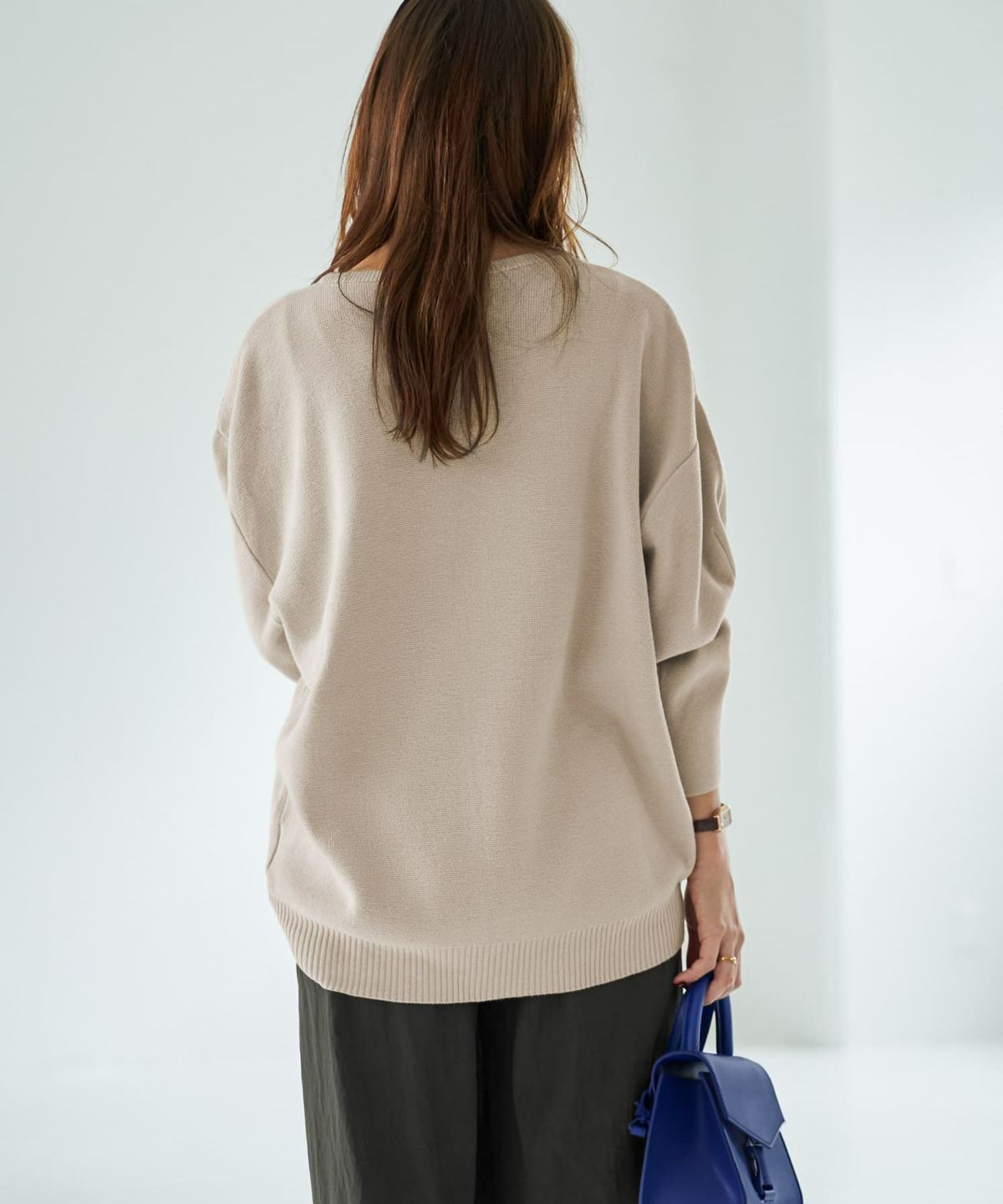 着用イメージ 167cm ライトグレージュ