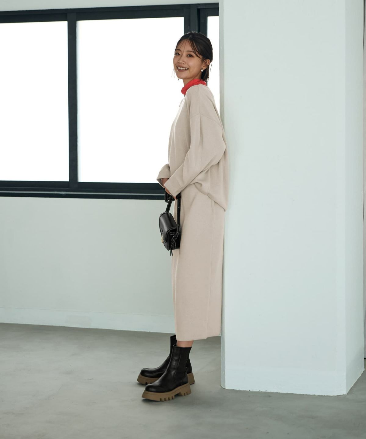 着用イメージ 168cm Sサイズ ライトグレージュ