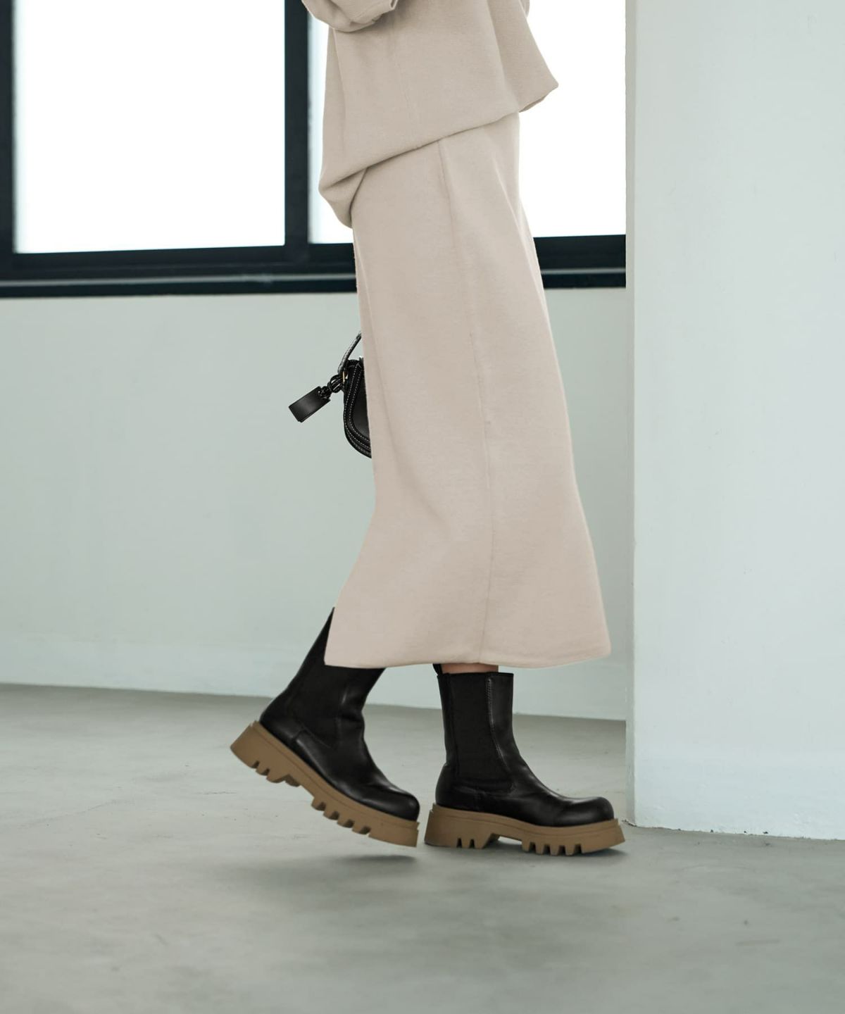 着用イメージ 168cm Sサイズ ライトグレージュ