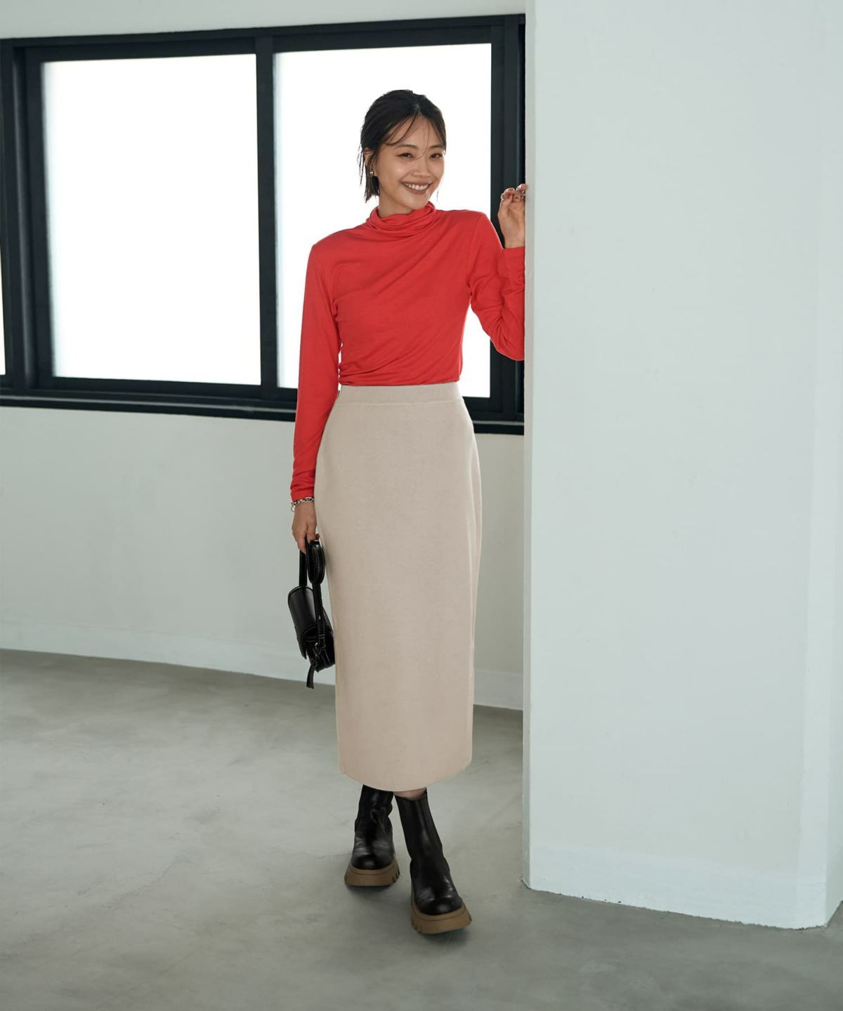 着用イメージ 168cm Sサイズ ライトグレージュ