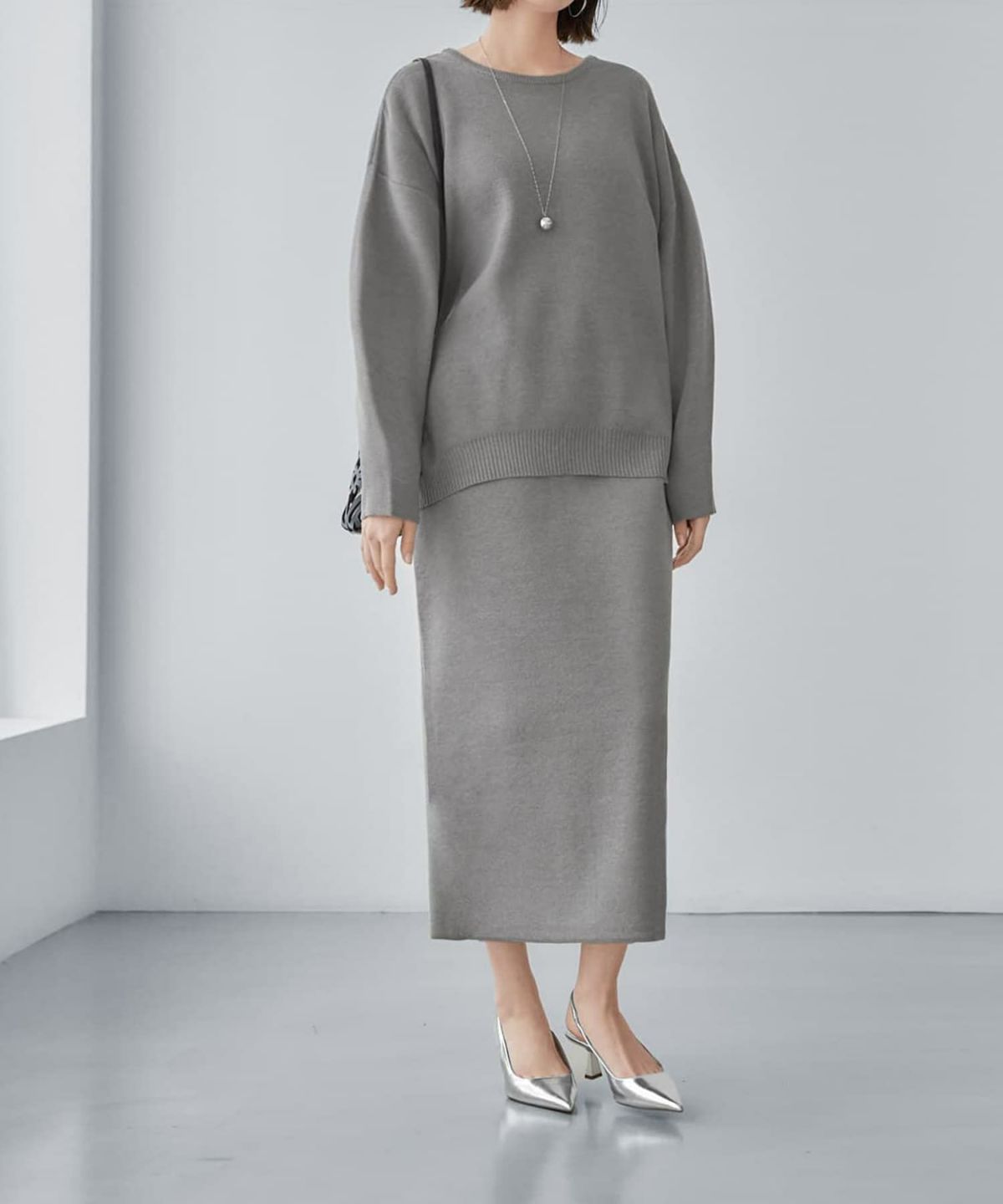 着用イメージ 168cm Sサイズ グレー