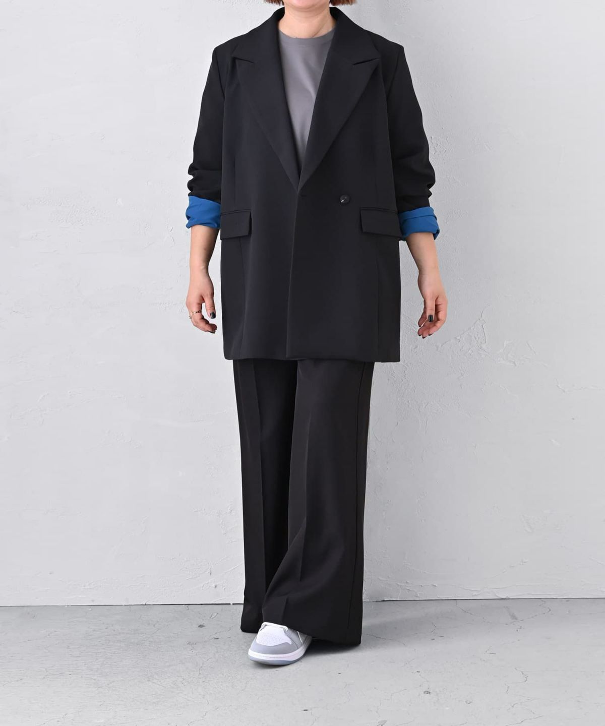着用イメージ 163cm ブラック