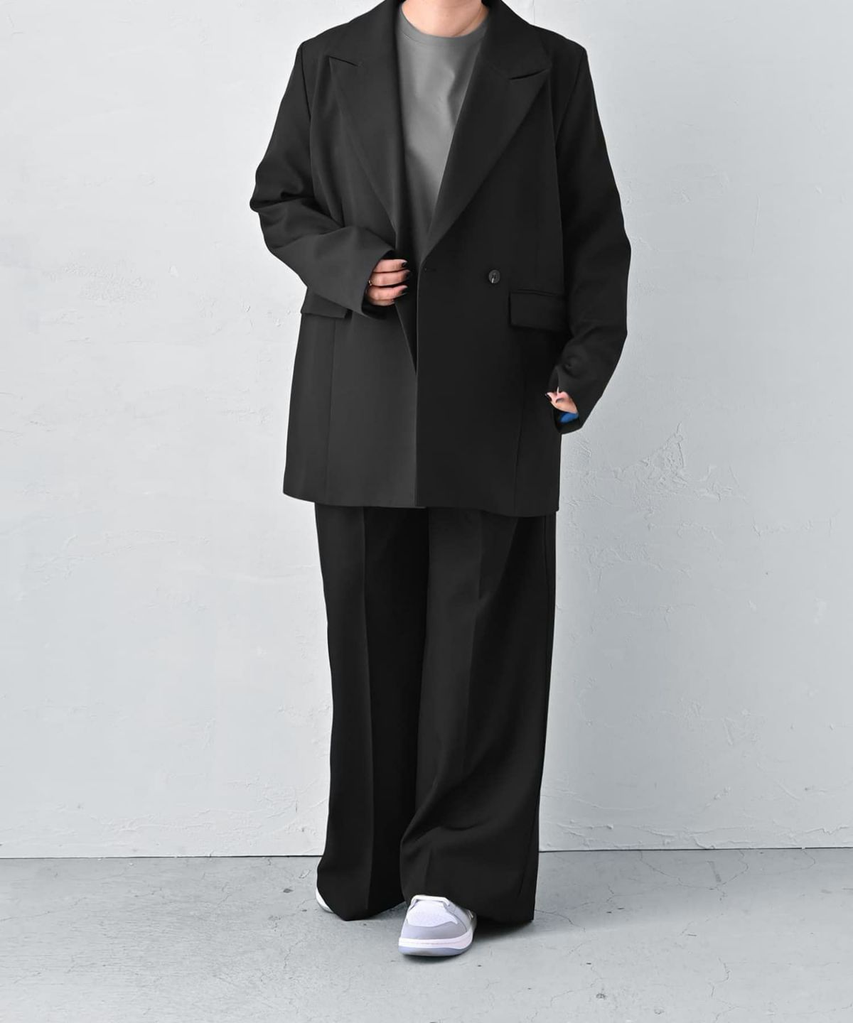 着用イメージ 163cm ブラック