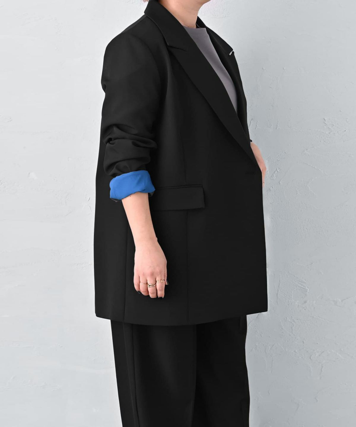 着用イメージ 163cm ブラック