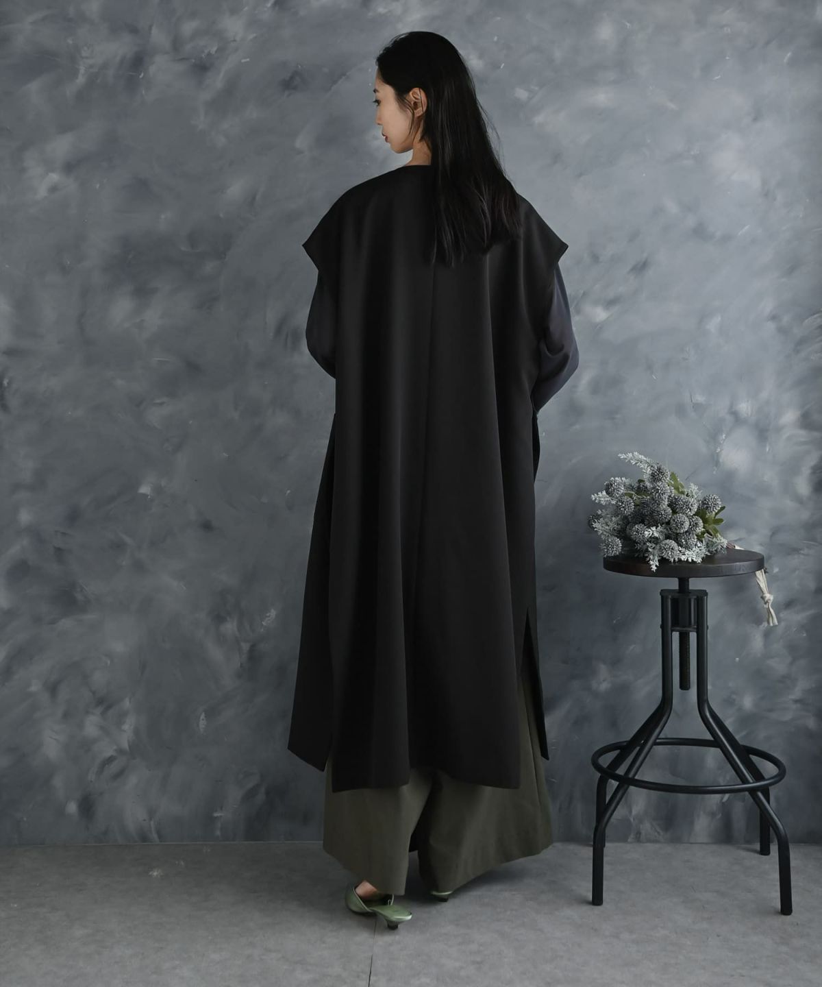 着用イメージ 175cm ブラック