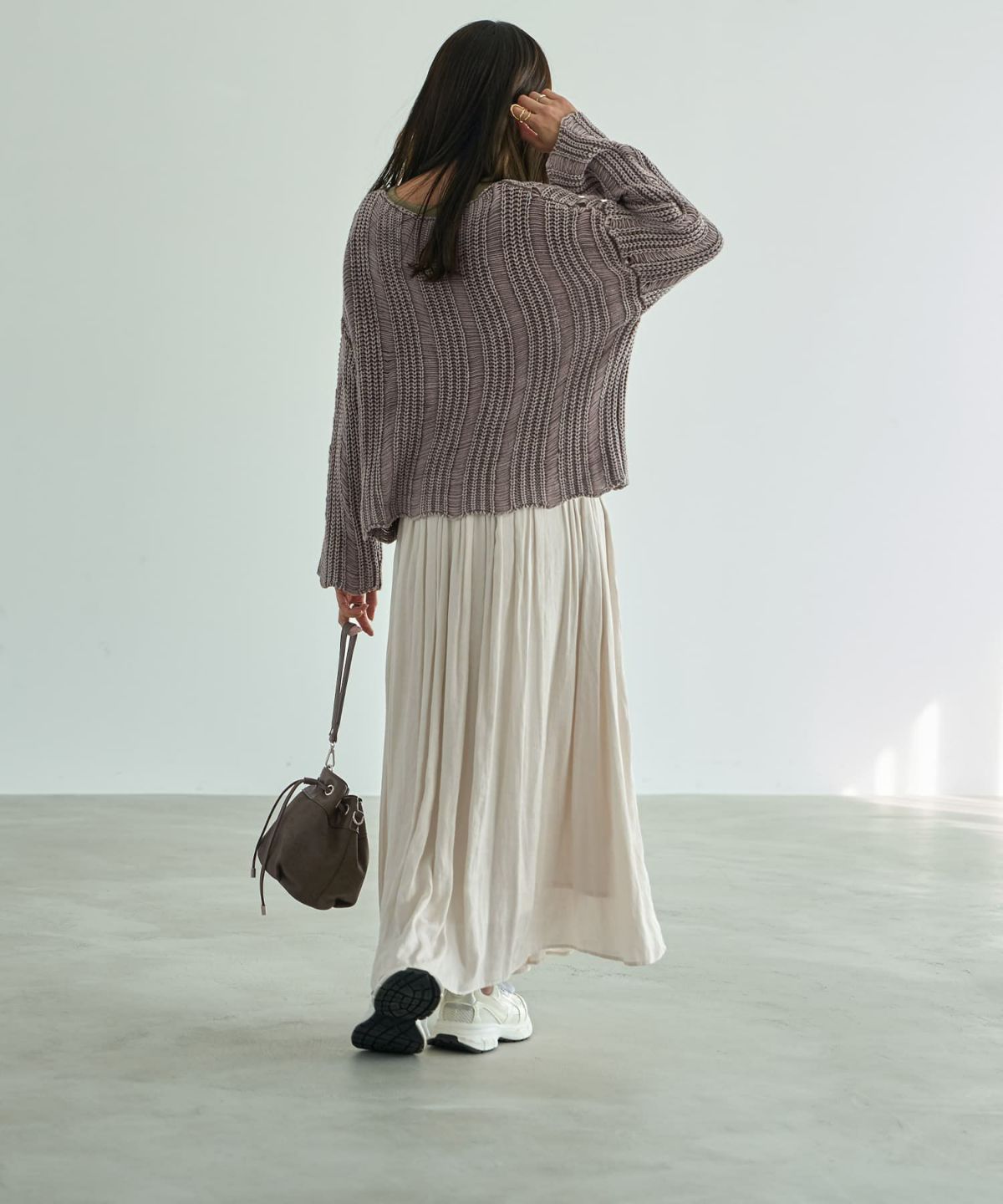 着用イメージ 165cm 着用サイズ 02 オフホワイト