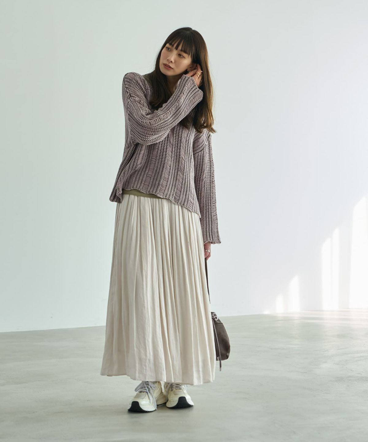 着用イメージ 165cm 着用サイズ 02 オフホワイト