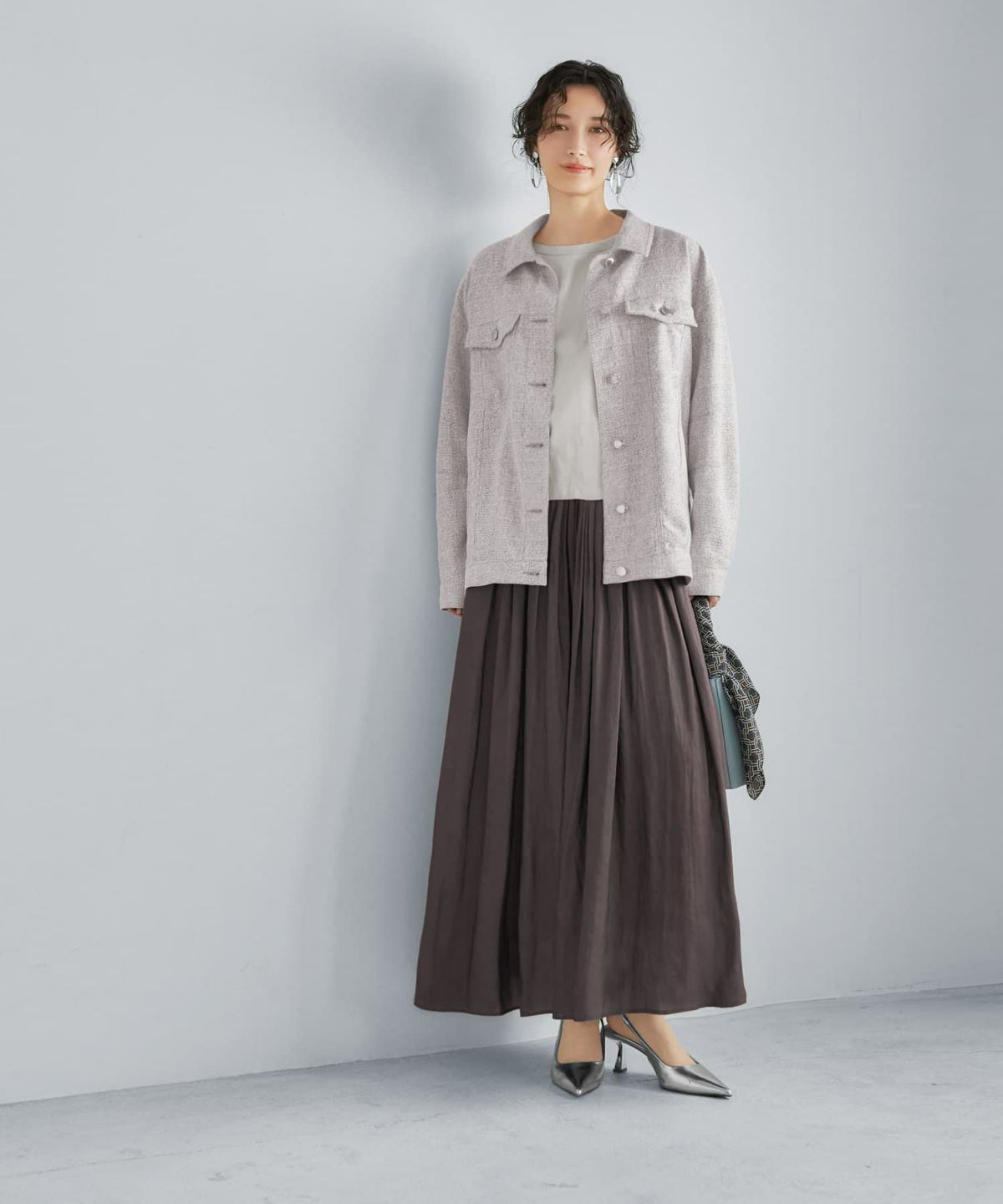 着用イメージ 165cm 着用サイズ 02 セピア