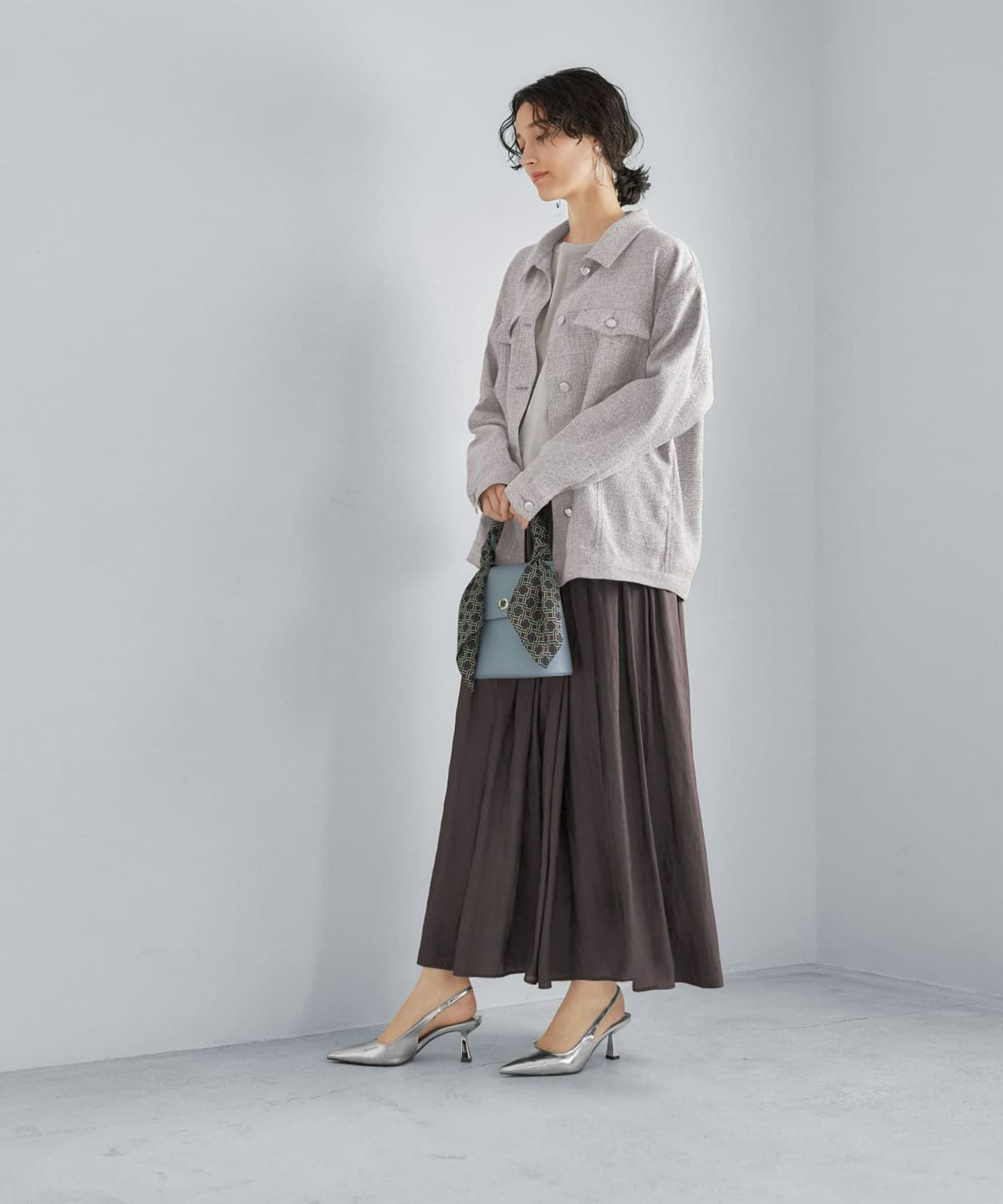 着用イメージ 165cm 着用サイズ 02 セピア