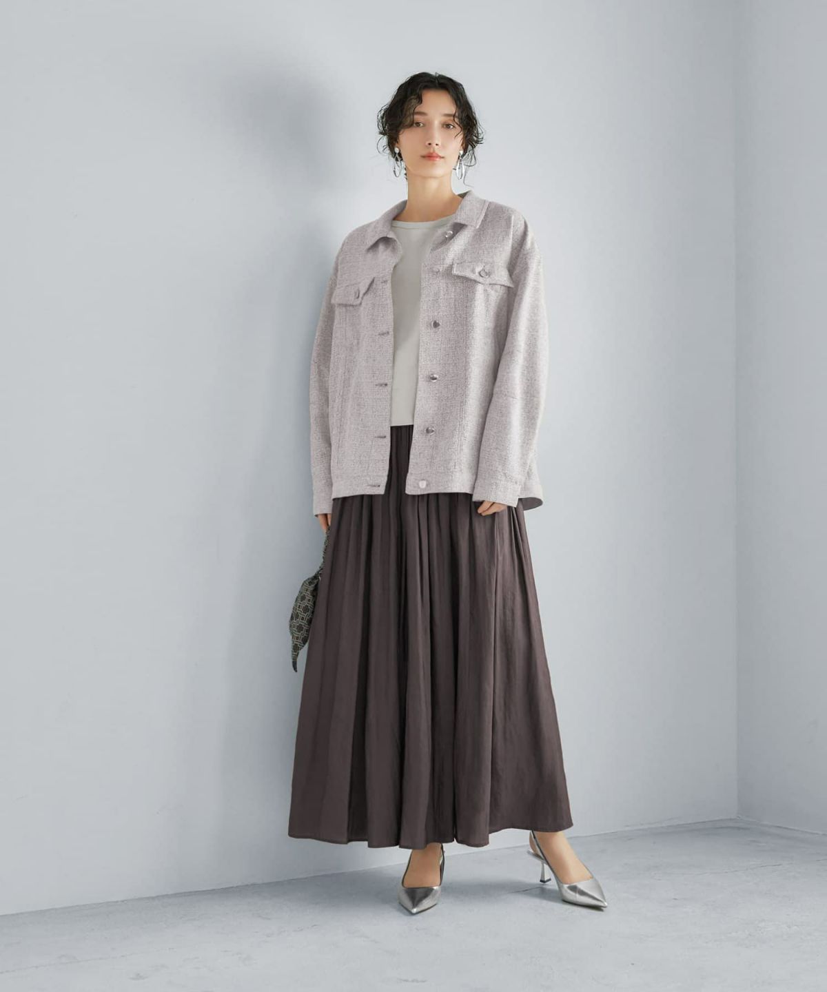 着用イメージ 165cm 着用サイズ 02 セピア