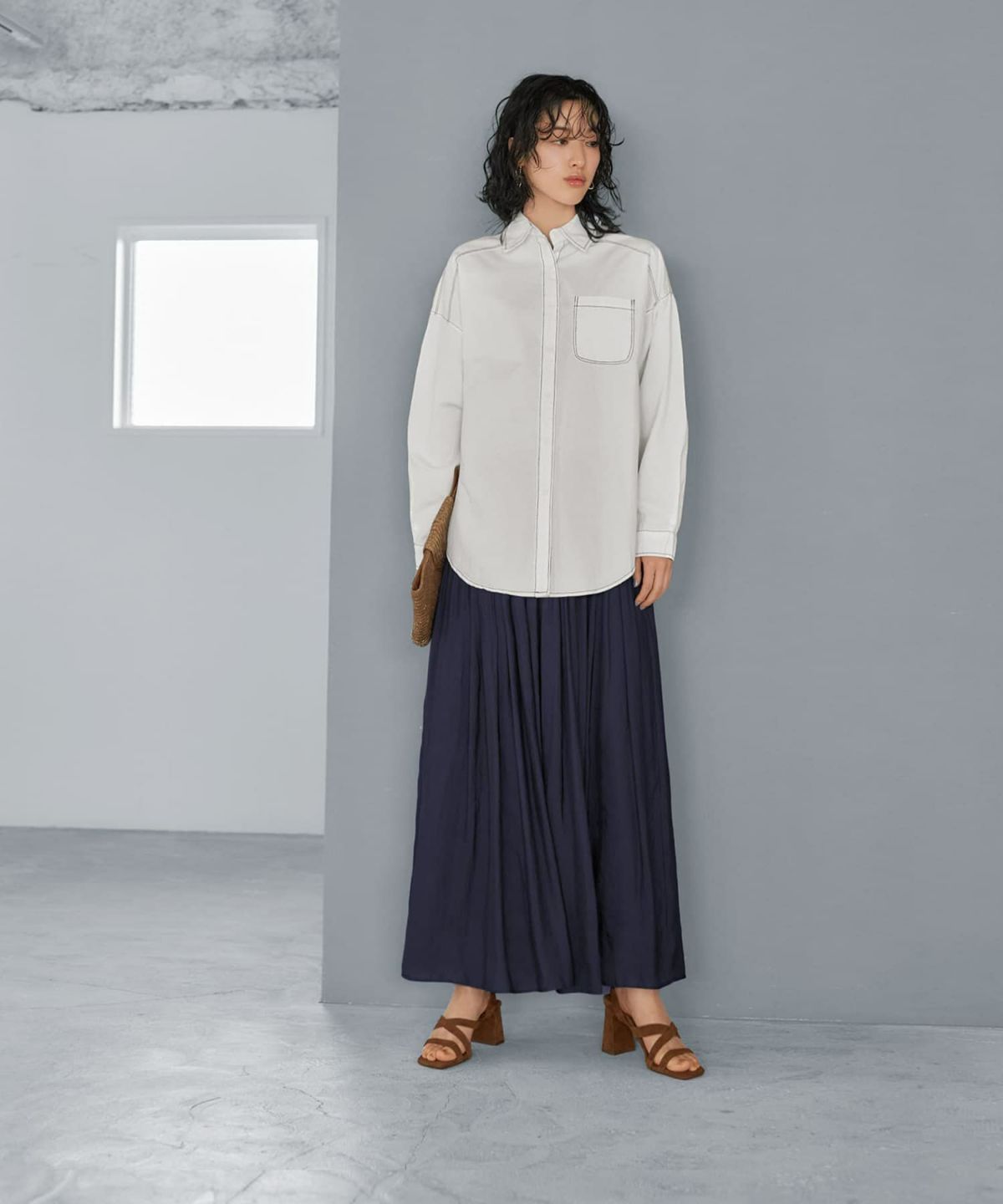 着用イメージ 167cm 着用サイズ 02 ネイビー